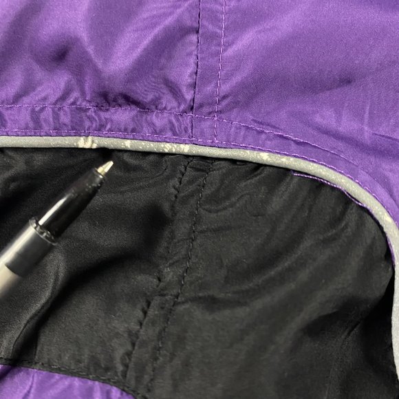University of Western Ontario Mustangs Windbreaker Jacket Mens 2XL Purple XXL - Picture 5 of 10